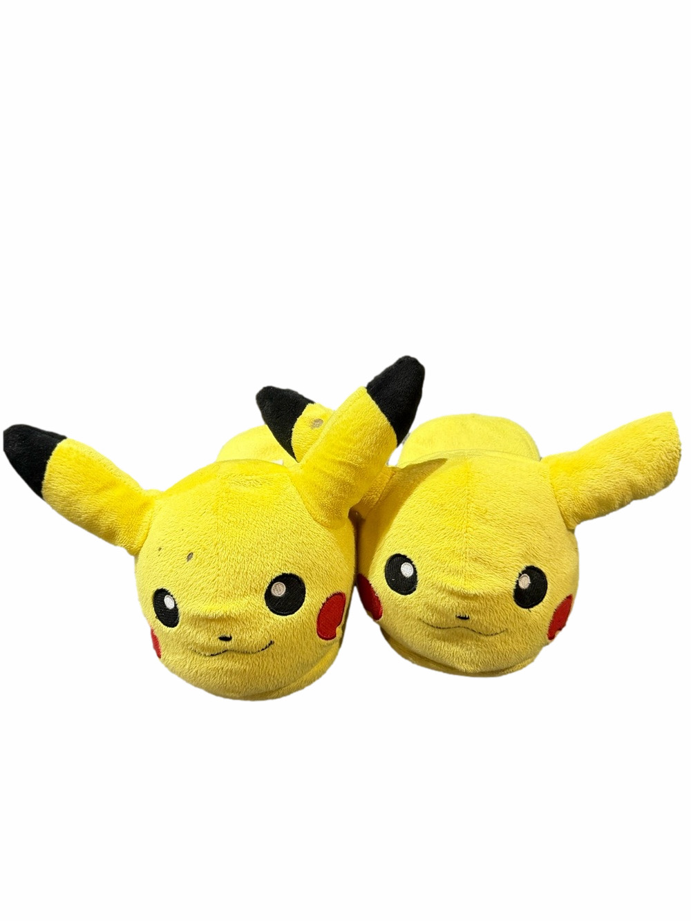 Pikachu Pokemon Plush Slippers Yellow Character Slippers Size Kid Medium